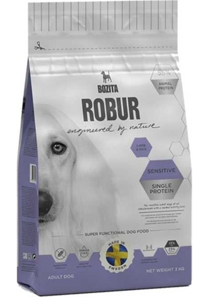 Robur Sensitive Single Protein Kuzulu Köpek Maması 12,5 kg