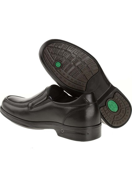 11012 Erkek Siyah Deri Comfort Ayakkabı modelleri