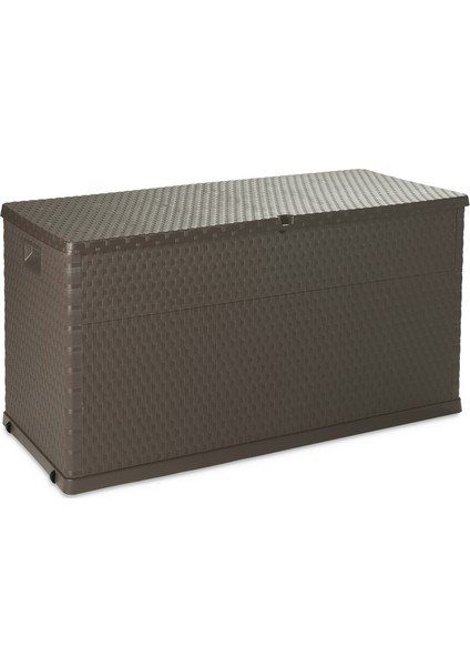 Rattan 420Lt Kahverengi Bahçe, Balkon, Depolama Sandığı, Dolabı