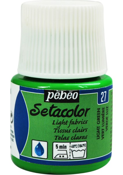 Setacolor Light Fabrics Kumaş Boyası 45Ml N:27 Light Green