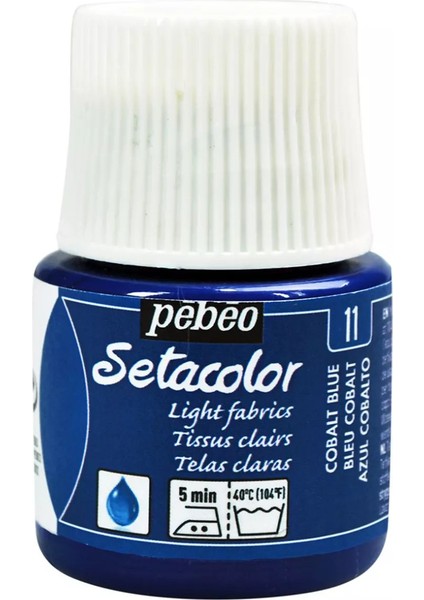 Setacolor Light Fabrics Kumaş Boyası 45Ml N:11 Cobalt Blue