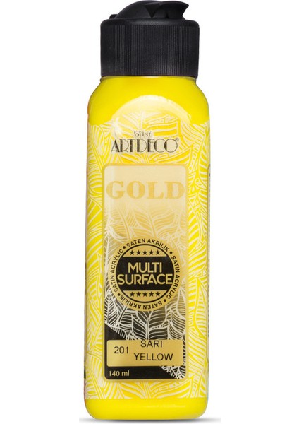 Gold Multi Surface Satin Akrilik Boya 140Ml 201 Sarı