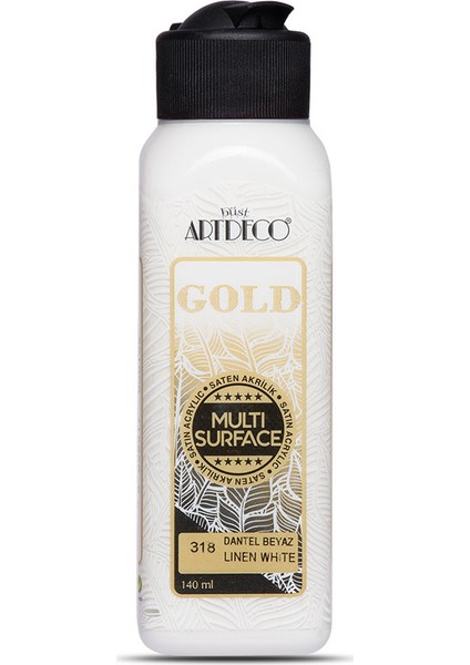 Gold Multi Surface Satin Akrilik Boya 140Ml 318 Dantel Beyaz