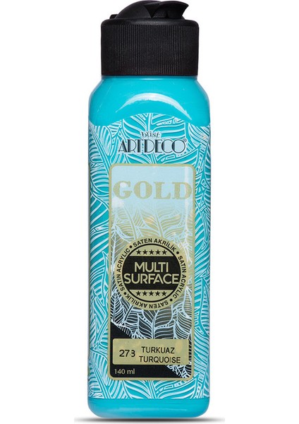 Gold Multi Surface Satin Akrilik Boya 140Ml 273 Turkuaz