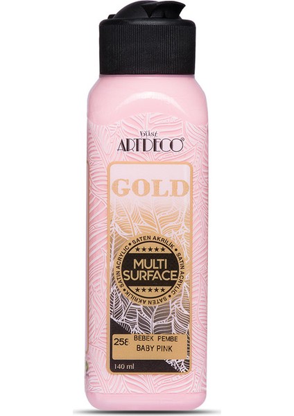 Gold Multi Surface Satin Akrilik Boya 140Ml 258 Bebek Pembe
