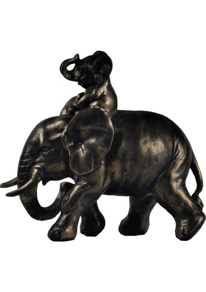 Modern Dizayn Fil Biblo Gold