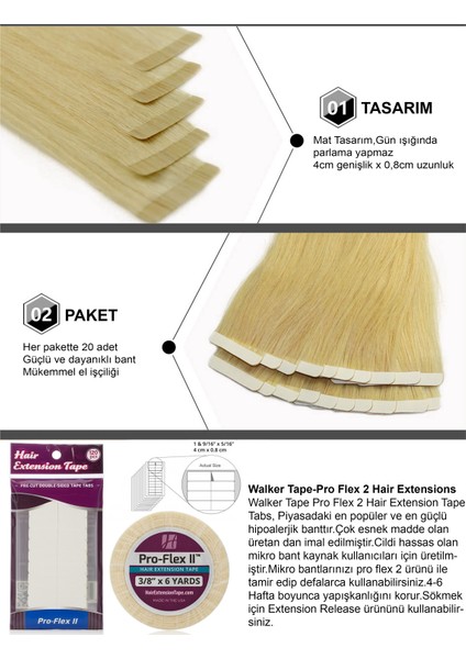 Pro-Flex II Roll Hair Extension - Bant Kaynak Bandı 3/8'' x 6 Yard (1 cm x 5,48m)