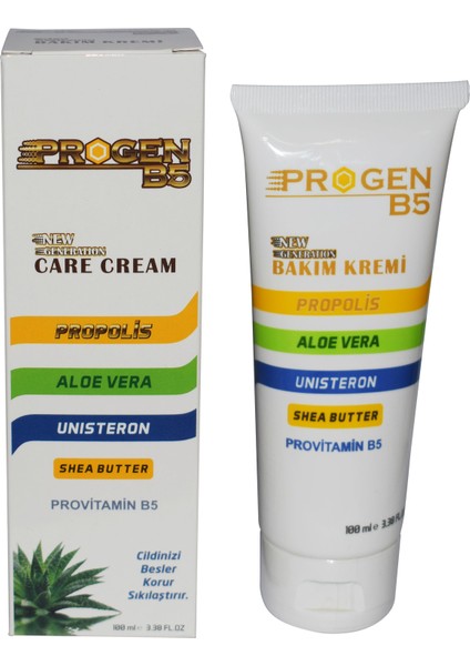 B5  Propolis, Aloevera, Unisteron, Shea yağı, Provitamin B5  içerikli 100 ml Bakım Kremi