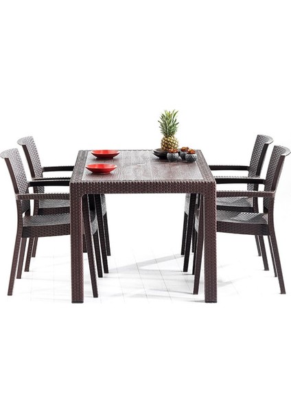 Rattan Claris 150 Masa Takimi Kahve fiyatları