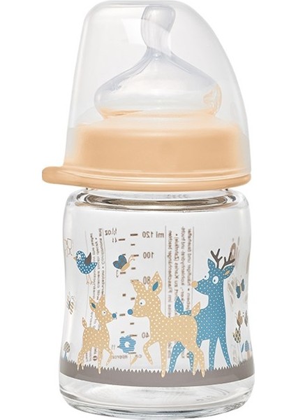 Wide Neck Bottle 120 ml Antikolik Cam Biberon Kız