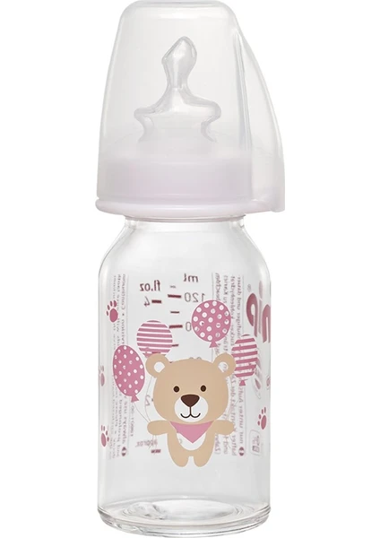 Wide Neck Bottle 125 ml Antikolik Cam Biberon Kız