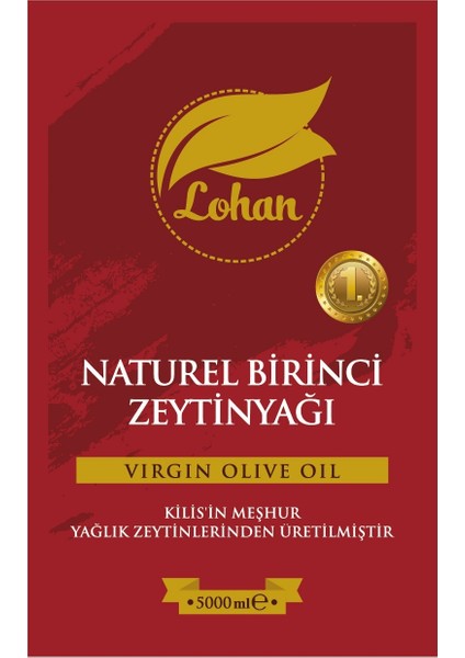 Naturel Birinci Zeytinyağı 5 lt