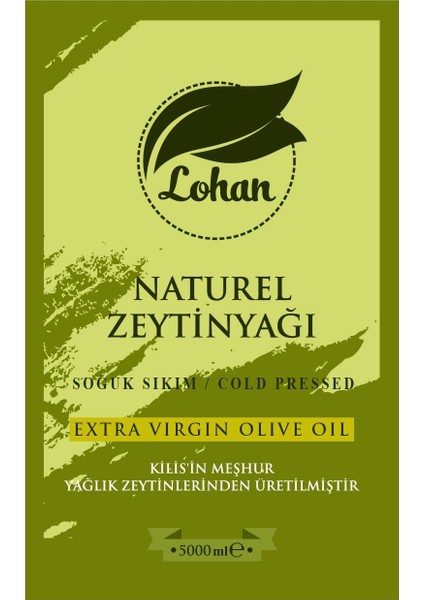 Naturel Sızma Zeytinyağı 5 lt