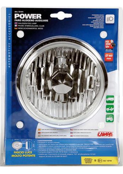 Power Halojen Sis Farı E Belgeli 12/24V 72191 modelleri