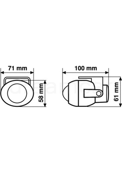 Pilot Micro Projector 2 Halogen Sis Far Kiti 72182