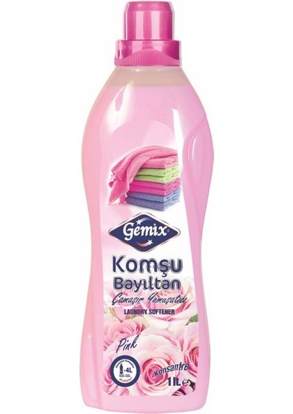 Gemix Komşu Bayıltan Konst. Yumuşatıcı 1 Lt Pembe