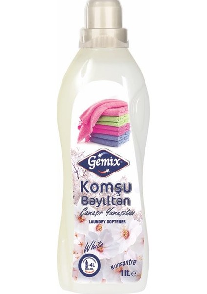 Gemix Komşu Bayıltan Konst. Yumuşatıcı 1 Lt Beyaz