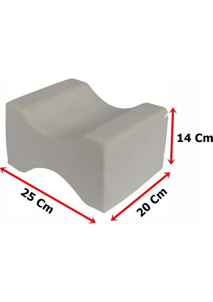 Visco Elastik Bacak Arası Pozisyon Yastığı Minderi