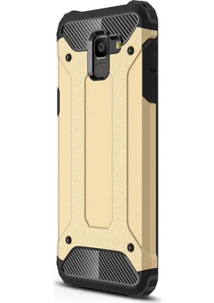 Samsung Galaxy J6 Kılıf Rugged Armor Gold