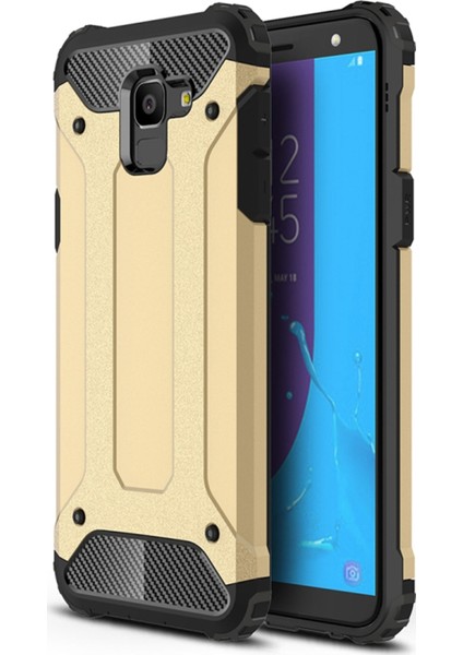 Samsung Galaxy J6 Kılıf Rugged Armor Gold