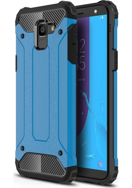 Samsung Galaxy J6 Kılıf Rugged Armor Mavi