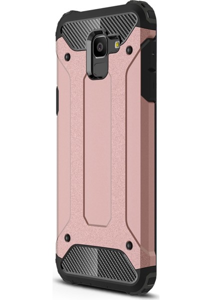 Samsung Galaxy J6 Kılıf Rugged Armor Rose Gold