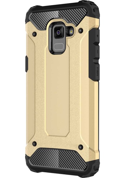 Samsung Galaxy A8 2018 Kılıf Rugged Armor Gold