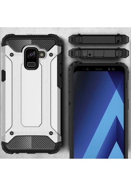 Samsung Galaxy A8 2018 Kılıf Rugged Armor Rose Gold