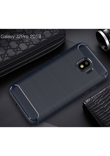 Samsung Galaxy J4 Kılıf Room Silikon Lacivert