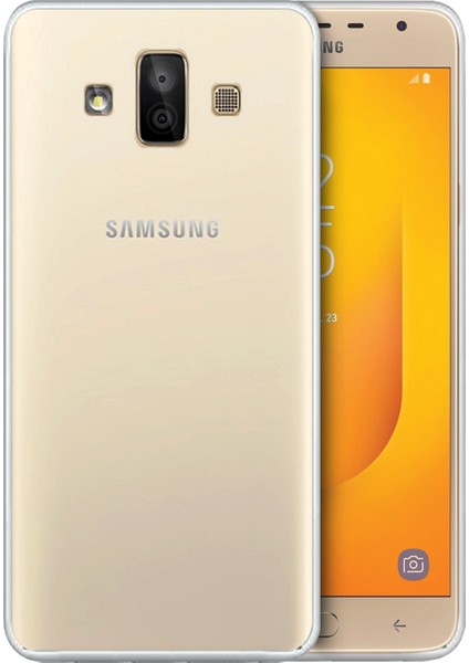 Samsung Galaxy J7 Duo Kılıf Transparent Soft Beyaz