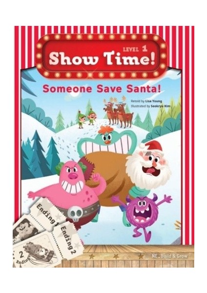 Build & Grow : someone save santa! +Workbook +Multirom (show Time Level 1) - Lisa Young