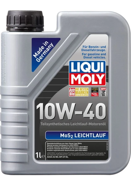 Liqui Moly MoS2 Leichtlauf 10W-40 1 Litre Motor Yağı ( Üretim Yılı: 2023 )