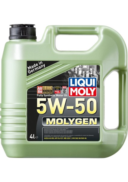 Liqui Moly Molygen 5W-50 4 Litre Motor Yağı ( Üretim Yılı: 2022 )