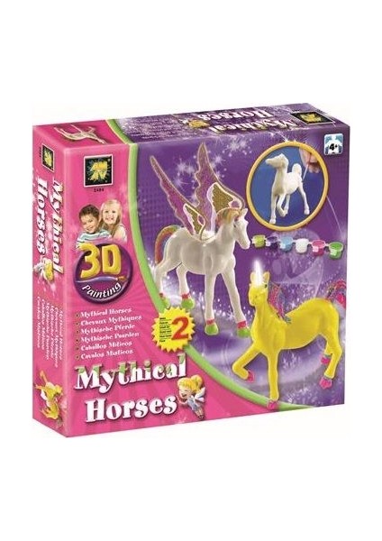 3D Boyama Mistik Atlar 2'li