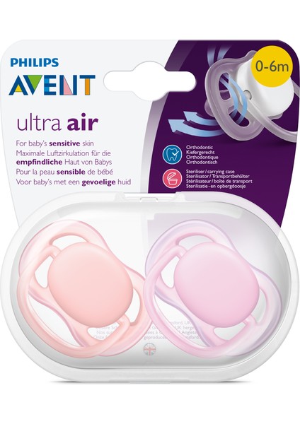 Ultra Air Emzik 0-6 ay 2'li Renkli Kız SCF245/20
