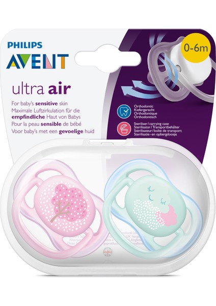 Ultra Air Emzik 0-6 Ay 2'li Desenli Kız SCF343/20 fiyatları