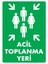 Uyarı Levhaları "Acil Toplanma Yeri" Pvc 25*35 1