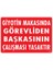 Uyarı Levhaları "Giyotin Makasında Görevliden Başkasının Çalışması Yasaktır" Pvc 25*35 1