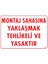 Uyarı Levhaları ''Montaj Sahasına Yaklaşmak Tehlikeli Ve Yasaktır'' Pvc 25*35 1