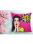 Pop Art Resimli Dijital Baskılı Dekoratif Yastık Kırlent Kılıfı 1