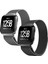 Fitbit Versa İçin Milanese Paslanmaz Çelik Kordon - Siyah 2