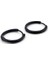 Yuvarlak Hatlı 18Mm Çap Siyah Çelik Erkek Küpe Halka E557 2