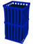 1766 54 Lt Outdoor Çöp Kovası Dekoratif Boyalı İç Kovalı 1