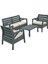 HK-800 Miami Set Bahçe Mobilyası - Balkon Seti-grafit siyah 1