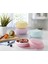 Bayev 4`Lü 4 Renk Kapaklı Macaron Kase Seti 400 Ml 1