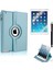 Exclusive Phone Case iPad Air Kılıf 360 Standlı Turkuaz+Film+Kalem 1