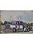 Ahşap Tablo Mor Peterbilt Tır 1
