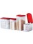 Oval Dizayn 4 Lü Set (Kırmızı Kapak) 1