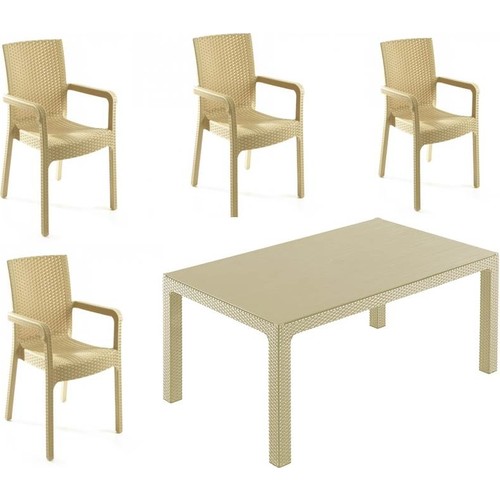 Rainbow 70X120 Camsız Masa 4 Sandalye 4 Minder 1 Sehpa Fiyatı