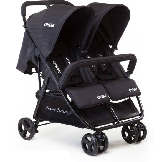 Casual Twin İkiz Bebek Arabası Black Fiyatı Taksit